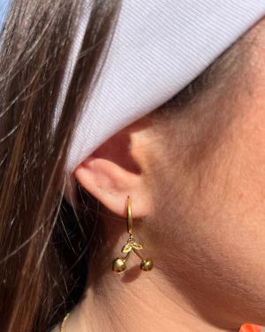Boucles d&rsquo;Oreilles Cerise